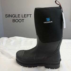 AMPUTEE SINGLE LEFT TruDave Rubber Boot Men 14 Neoprene Insulated Mud Black